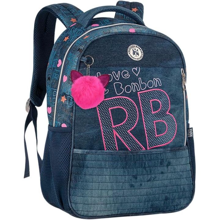 Clio Style x Rebecca Bonbon, mochila escolar de 17 pulgadas, azul claro B, RB3165AC