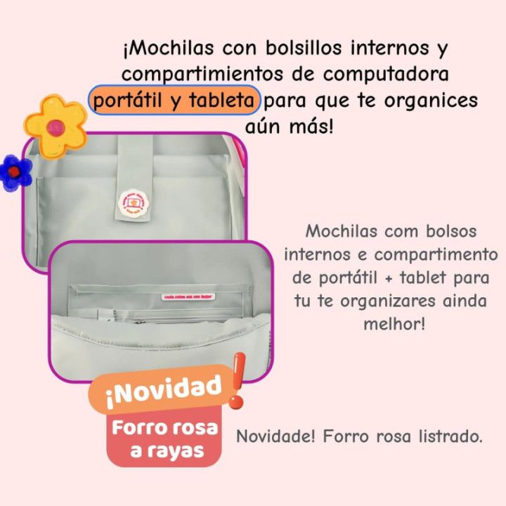 Clio Style x Rebecca Bonbon, mochila con ruedas de 19 pulgadas, azul, RB24105AZ