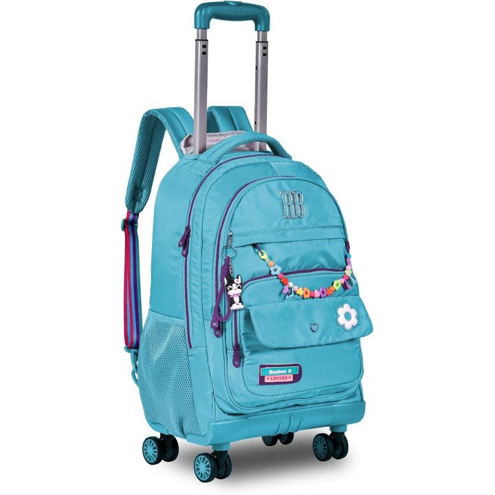 Clio Style x Rebecca Bonbon, mochila con ruedas de 19 pulgadas, rosa, RB24105RS