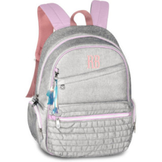 Clio Style x Rebecca Bonbon, mochila escolar rosa de 17 pulgadas, 44 × 33 × 14 cm