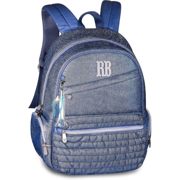 Clio Style x Rebecca Bonbon, mochila escolar azul de 17 pulgadas, 44 × 33 × 14 cm