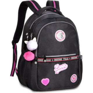 Clio Style x Rebecca Bonbon, mochila escolar negro, RB24004PT