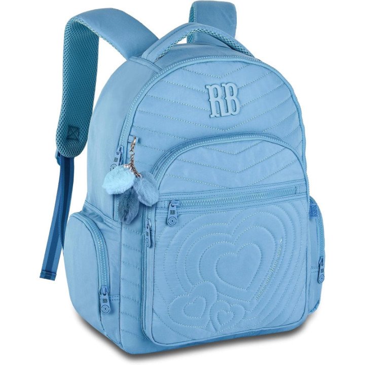 Clio Style x Rebecca Bonbon, mochila escolar de 17,5 pulgadas, azul, RB24581AZ