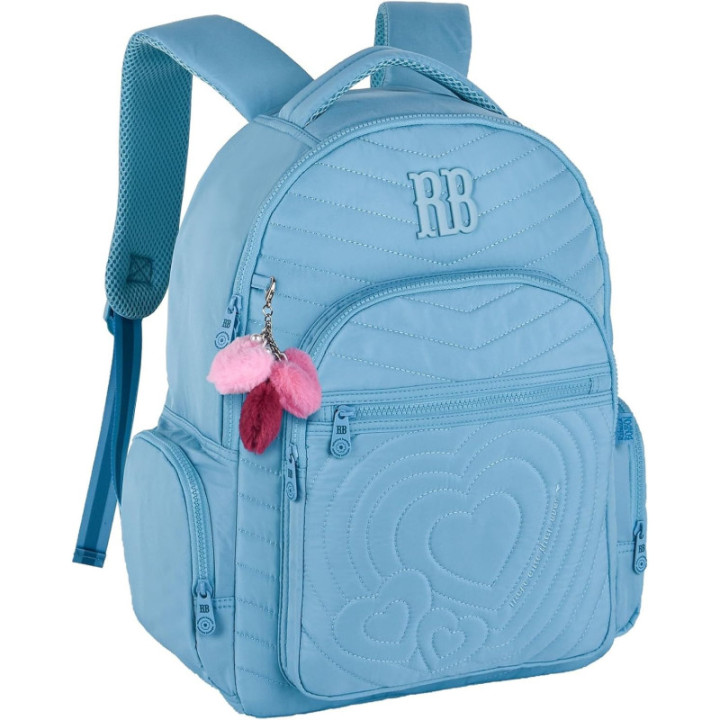 Clio Style x Rebecca Bonbon, mochila escolar de 17,5 pulgadas, verde, RB24581VD
