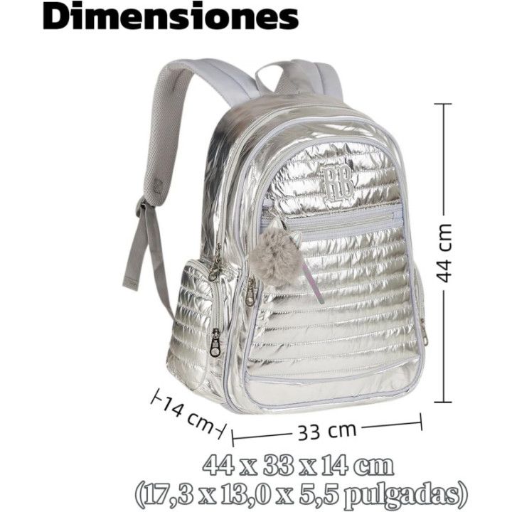 Clio Style x Rebecca Bonbon, mochila escolar, morado, RB3114LL