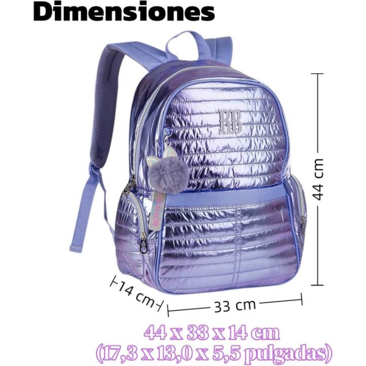 Clio Style x Rebecca Bonbon, mochila escolar, rosa, RB3115RS