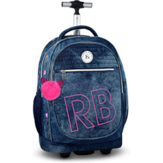 Clio Style x Rebecca Bonbon, mochila con barra telescópica y cuatro ruedas dobles, RB3163AE