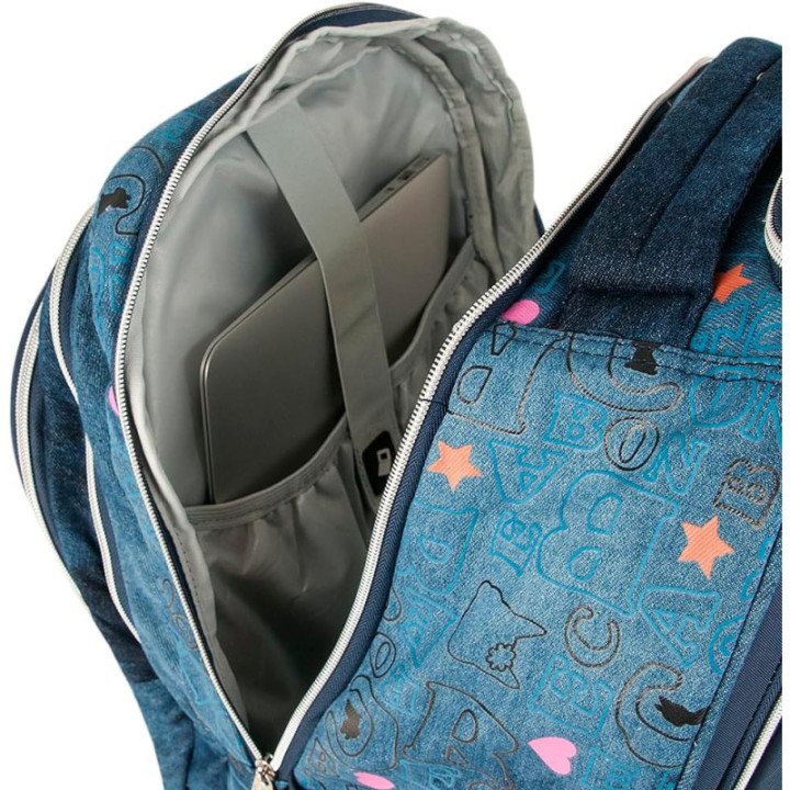 Clio Style x Rebecca Bonbon, mochila con barra telescópica y cuatro ruedas dobles, RB3163AE