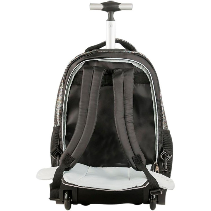 Clio Style x Rebecca Bonbon, mochila con barra telescópica y cuatro ruedas dobles, RB3119PT