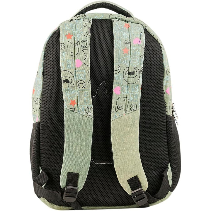 Clio Style x Rebecca Bonbon, mochila escolar de 17 pulgadas, verde B, RB3165VD