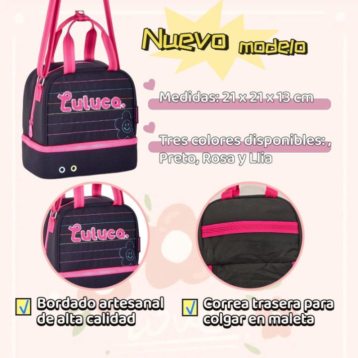 Clio Style, bolsa térmica de almuerzo con dos compartimentos, LU24613PT
