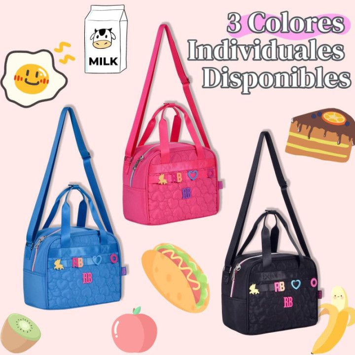 Clio Style, bolsa térmica de almuerzo con corazones, rosa, RB24541RS