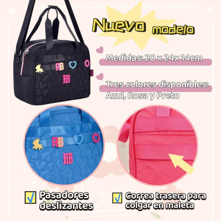 Clio Style, bolsa térmica de almuerzo con corazones, RB24541AZ
