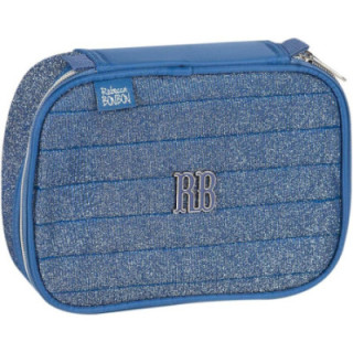 Clio Style x Rebecca Bonbon, estuche organizador de gran capacidad, azul, RB3129AZ