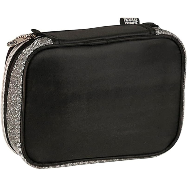 Clio Style x Rebecca Bonbon, estuche organizador de gran capacidad, negro, RB3129PR