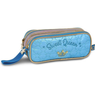 Clio Style, estuche organizador de gran capacidad, azul, SQ3539FAZ