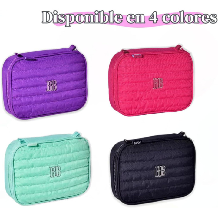 Clio Style x Rebecca Bonbon, estuche organizador de gran capacidad, morado, RB3524LL