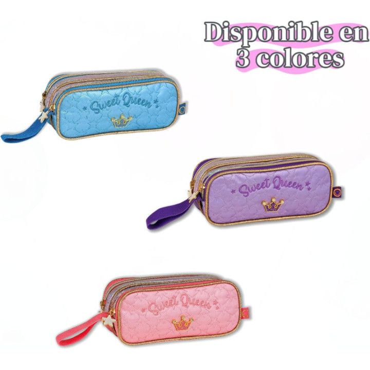 Clio Style, estuche organizador de gran capacidad, morado, SQ3539FLL