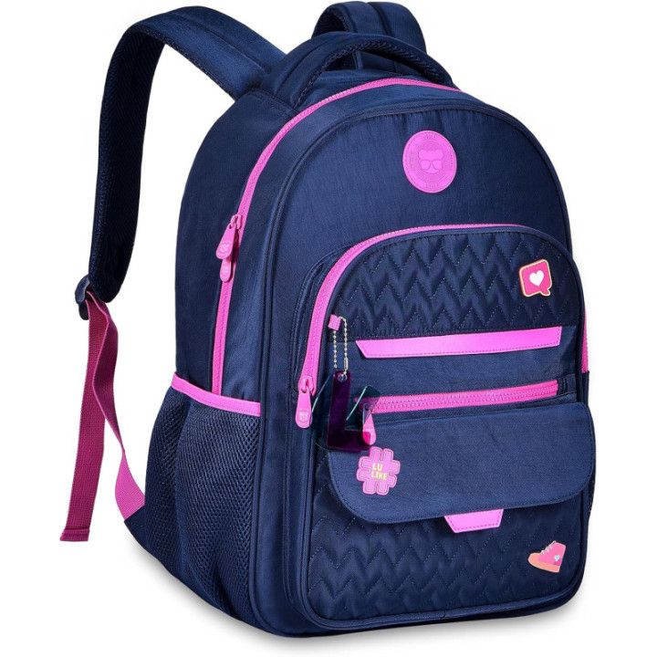 Clio Style, mochila escolar de gran capacidad, azul 1, LU24089AZ