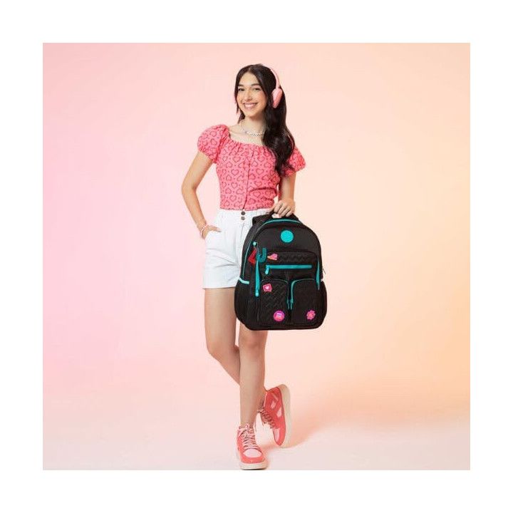 Clio Style, mochila escolar de gran capacidad, azul 1, LU24089AZ