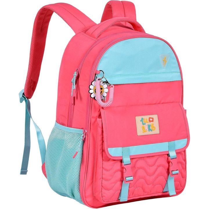 Clio Style x Luluca, mochila escolar de gran capacidad, rosa 2, LU24074RS