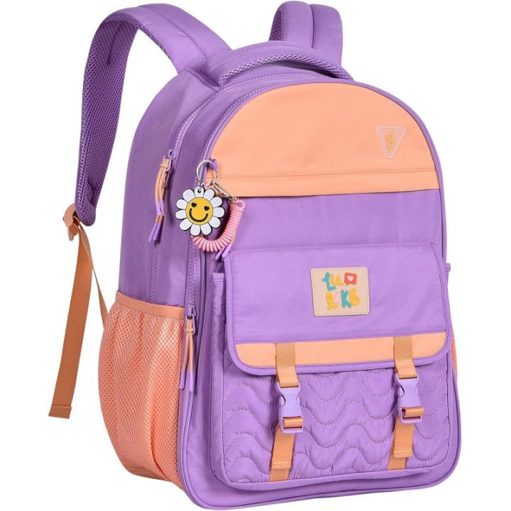 Clio Style x Luluca, mochila escolar de gran capacidad, rosa 2, LU24074RS