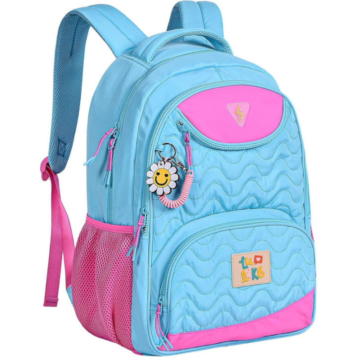 Clio Style x Luluca, mochila escolar de gran capacidad, azul 1, LU24073AZ