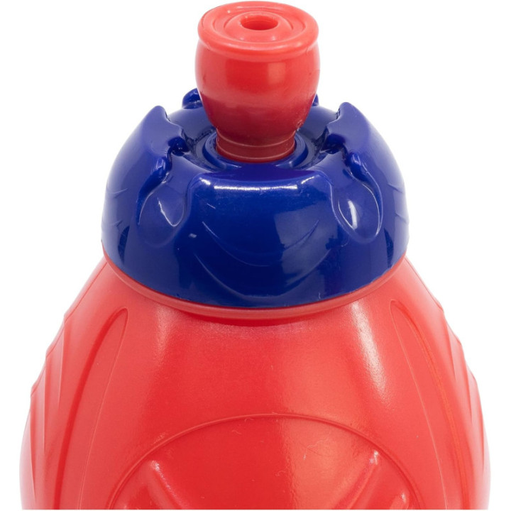 Stor botella infantil Spider-Man de 400 ml, plástico con tapón antigoteo