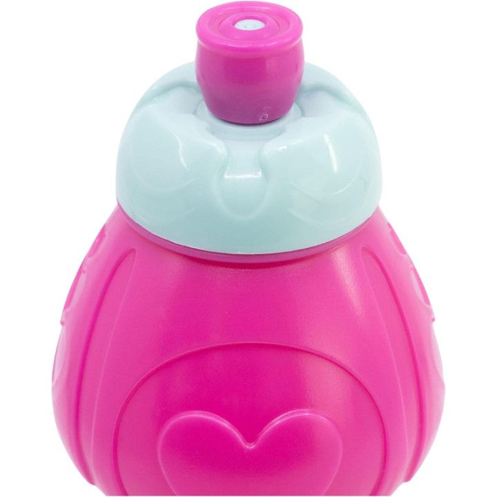 Stor botella infantil Patrulla Canina de 400 ml, plástico con tapón antigoteo