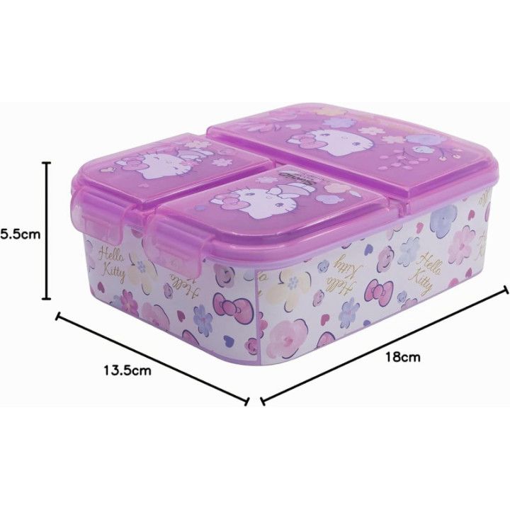 Stor fiambrera infantil Harry Potter, 3 compartimentos y 2156 ml