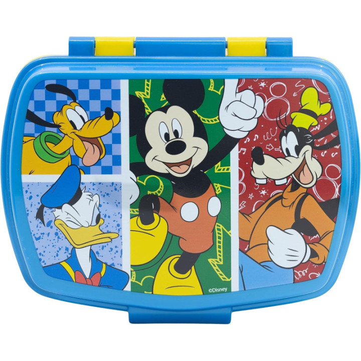 Stor fiambrera rectangular infantil Mickey Mouse, 1333 ml
