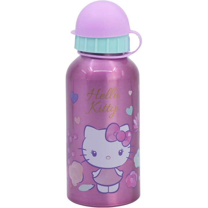 Stor cantimplora infantil de aluminio Hello Kitty, 400 ml