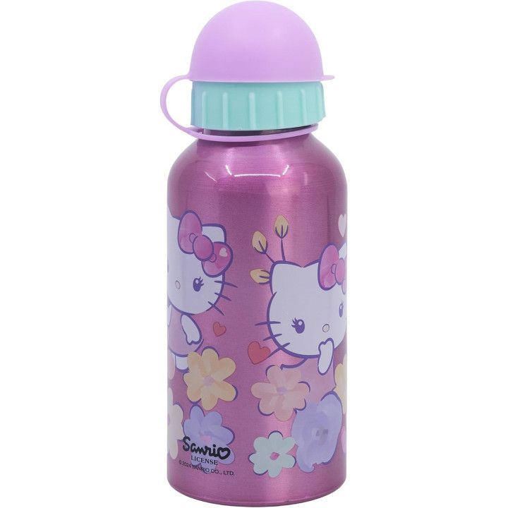 Stor cantimplora infantil de aluminio Hello Kitty, 400 ml