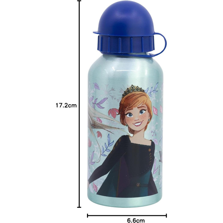 Stor cantimplora infantil de aluminio Frozen, 400 ml
