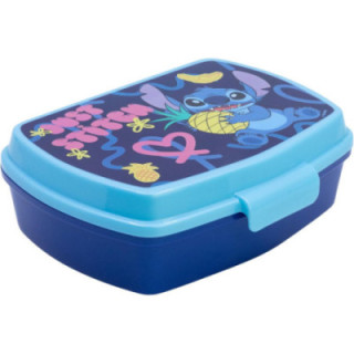 Stor fiambrera rectangular infantil Stitch Palms