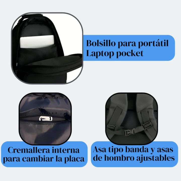 Clio Style mochila ejecutiva impermeable para portátil de 18 pulgadas, CR24684