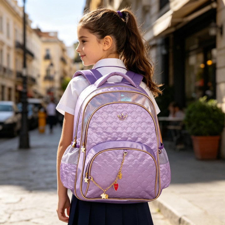 Clio Style mochila escolar azul, 40 × 30 × 13 cm, SQ3540JAZ
