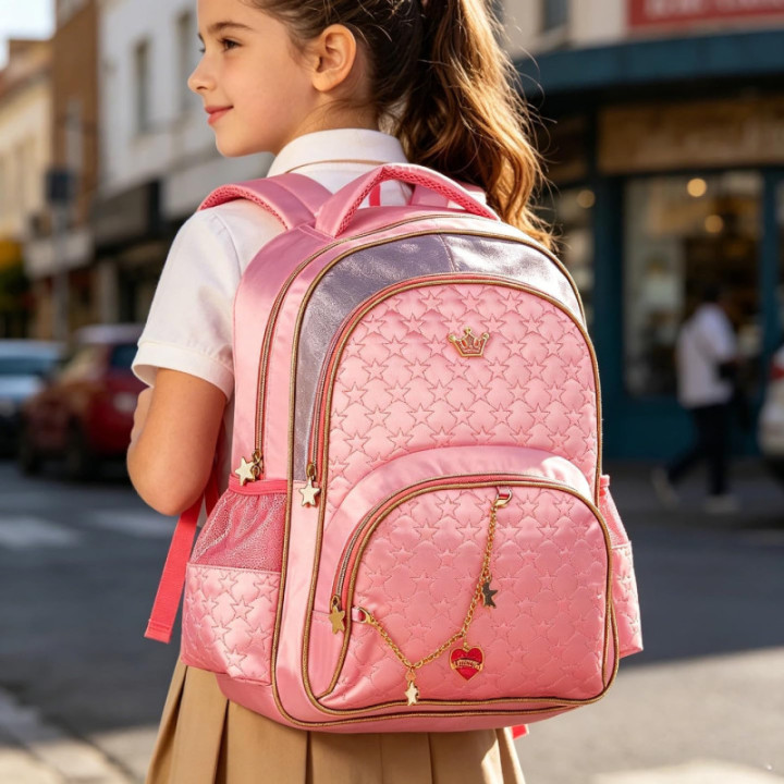 Clio Style mochila escolar con ruedas lila, 40 × 30 × 13 cm, SQ3540JLL