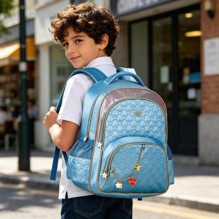 Clio Style mochila escolar con ruedas lila, 40 × 30 × 13 cm, SQ3540JLL