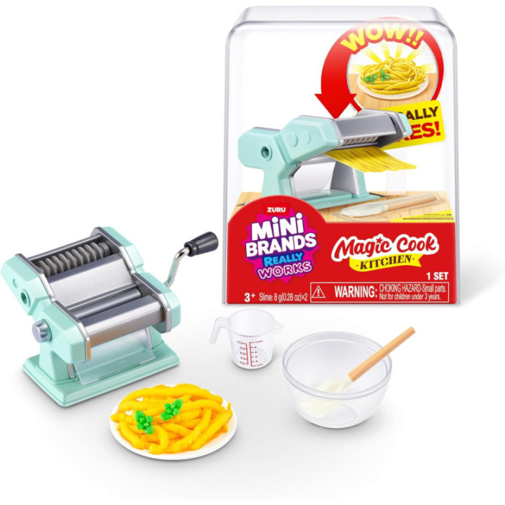 ZURU Mini Brands Magic Cook Kitchen Serie 1, máquina de pasta en miniatura