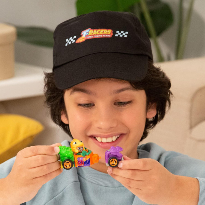 T-Racers Color Rush, coche desmontable y piloto sorpresa coleccionable