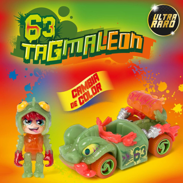 T-Racers Color Rush, coche desmontable y piloto sorpresa coleccionable