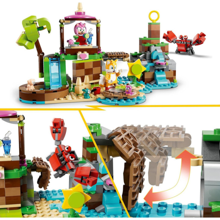 LEGO Sonic 76992 Isla de Rescate de Animales de Amy, 6 personajes