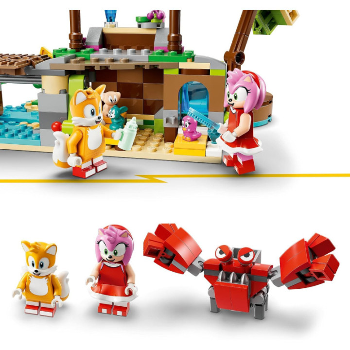 LEGO Sonic 76992 Isla de Rescate de Animales de Amy, 6 personajes