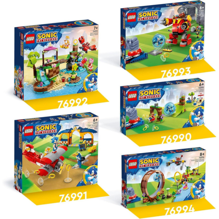 LEGO Sonic 76992 Isla de Rescate de Animales de Amy, 6 personajes