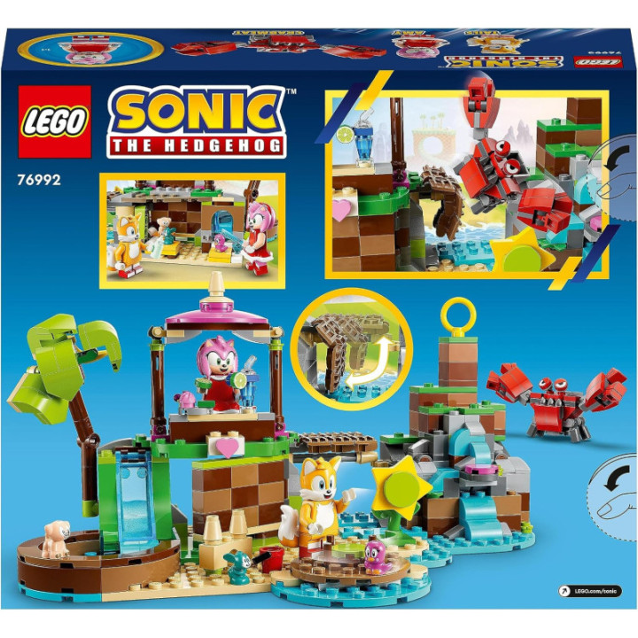 LEGO Sonic 76992 Isla de Rescate de Animales de Amy, 6 personajes