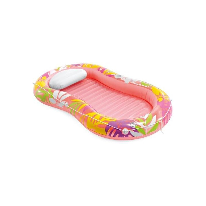 Intex 57803EU Tropical Oasis, tumbona hinchable con almohada, color surtido