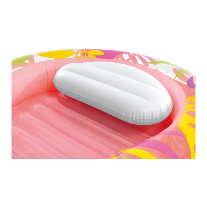Intex 57803EU Tropical Oasis, tumbona hinchable con almohada, color surtido
