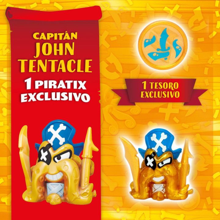 Piratix Adventure World Octo Fury, barco pirata con capitán y tesoro exclusivos