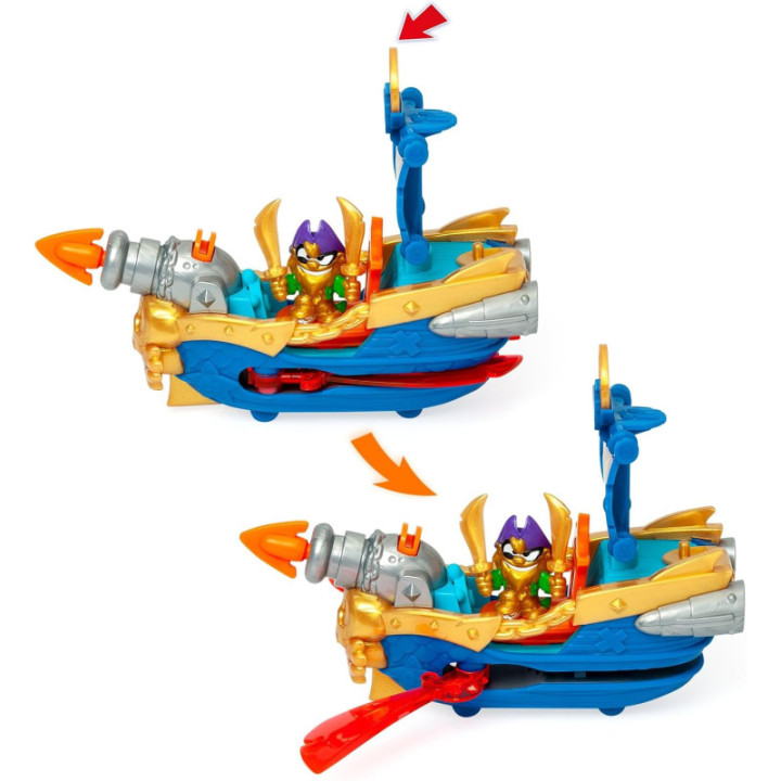 Piratix Adventure World Skull Blade, barco pirata con capitán y tesoro exclusivos